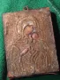 МНОГО СТАРА ДОМАШНА ИЗТОЧНОПРАВОСЛАВНА ИКОНКА ИКОНА с МЕТАЛЕН ОБКОВ РЪЧНА ИЗРАБОТКА 47092, снимка 14