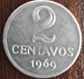 2 центаво 1969, Бразилия, снимка 1 - Нумизматика и бонистика - 44071258