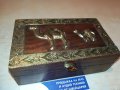 красива дървена кутия с камили-13х8х5см, снимка 9
