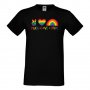 Мъжка тениска Peace Love Pride 1 multicolor Прайд,Празник.Повод,Изненада, снимка 2