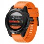 Силиконова каишка GARMIN Fenix 6, 6X, Pro, Solar черен цвят, снимка 15