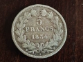 Франция 5 франка 1834 СРЕБРО, снимка 2