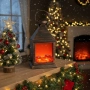 LED Камина-фенер с ефект на тлеещи въглени, снимка 4
