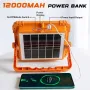 MUEZDUR 100W преносима работна светлина, 466 LED 10000 LM, 5 режима, USB и соларно захранване, снимка 6