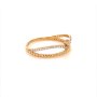 Златен дамски пръстен 1,48гр. размер:57 14кр. проба:585 модел:20199-3, снимка 3
