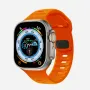 Силиконова каишка Apple Watch ULTRA 2 – 49mm оранжева, снимка 4