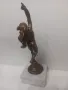 Меркурий бронзова или месингова пластика, снимка 4