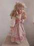 Винтидж порцеланова кукла като ново, ръчна изработка колекционерска, снимка 5