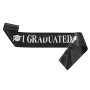 Абитуриентски шал: I Graduated - Black / White, снимка 1 - Шалове - 44070094