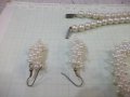 Комплект от изкуственни перли /гердан, гривни-2 бр. и обеци/, снимка 8
