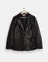 Topshop дамско кожено яке - блейзър в черен цвят р-р S (EU 36), снимка 2