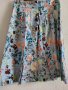 Светлосиня памучна пола с красив флорален десен, снимка 3