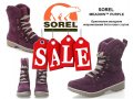 ПРОМО 🍊 SOREL 🍊 Дамски велурени непромокаеми боти MEADOW™ PURPLE № 35/36 нови с кутия, снимка 11