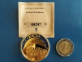 ГОЛЯМА ‼ПОЗЛАТЕНА‼ ВЪЗПОМЕНАТЕЛНА МОНЕТА - ЛИБЕРИЯ, снимка 1