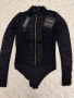 Блуза-боди Black Lace Caramella Fashion, снимка 4