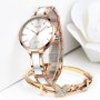 Дамски часовник Lige Ceramic Watch, Бял/Златист, снимка 4