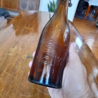 Стара бирена бутилка Пивоварно Дружество Шумен Русе 1940, снимка 2 - Други ценни предмети - 37760504
