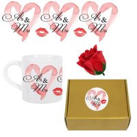 Подаръчен комплект Love "Аз и Ти" с чаша, плюшено мече и сапунена роза

, снимка 2 - Други - 43807339