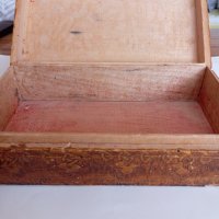 Старинна дървена кутия за бижута , снимка 5 - Антикварни и старинни предмети - 44078900