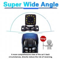 170° 580X540 Универсална IP68 Водонепромокаема Камера за Кола с 12 Nano LED за Задно Нощно Виждане, снимка 4 - Аналогови камери - 28166074