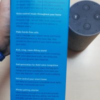 Bluetooth Колона Amazon Echo 2nd gen, снимка 7 - Bluetooth тонколони - 28326143