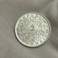 2 шилинга 1928 г, Австрия - сребърна монета, снимка 3 - Нумизматика и бонистика - 44027236