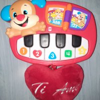 Пиано Fisher Price уча и пея+подарък сърце, снимка 5 - Образователни игри - 38968919