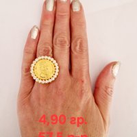 Златни пръстени , снимка 1 - Пръстени - 43886919