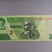 Банкнота - Зимбабве - 2 долара UNC | 2019г., снимка 1 - Нумизматика и бонистика - 39725707