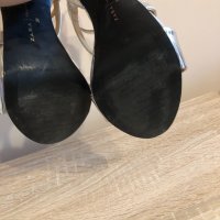 Сребристи обувки на висок ток Zara, снимка 6 - Дамски обувки на ток - 33325256