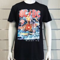 Нова мъжка тениска с дигитален печат на музикалната група AC/DC - Black Ice с Влак, снимка 9 - Тениски - 40717837