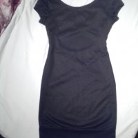 Спортно-елегантна черна рокля с интересен гръб, снимка 3 - Рокли - 37758347