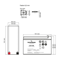 БАТЕРИЯ 12V 9AH FASTON 6,3 MM, снимка 2 - Други - 44854796