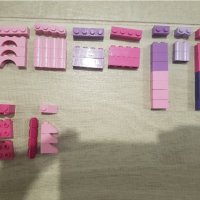 LEGO parts -Розови, Лилави ЛЕГО, снимка 1 - Фигурки - 43794399