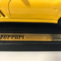 MAISTO метална колекционерска количка FERRARI 550 MARANELLO 1:18 NEW, снимка 5 - Колекции - 39077276