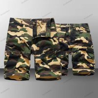 Мъжки къси карго панталони с камуфлажен принт, 8цвята , снимка 7 - Къси панталони - 40551443