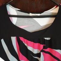 Дамска еластична блуза с къс ръкав, снимка 2 - Тениски - 28587387