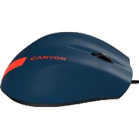 Мишка USB Оптична CANYON CNE-CMS11BR 1000DPI 3btns Морско синьо и червено Ергономичен дизайн, снимка 4 - Клавиатури и мишки - 36641569