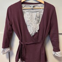 Нов сет от ефирна блуза и жилетка с коланче Gap, р-р S, снимка 7 - Блузи с дълъг ръкав и пуловери - 43633677
