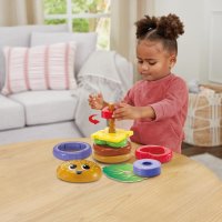 VTech Baby Бургер играчка за подреждане и сортиране с 6 парчета храна за малки деца, снимка 2 - Образователни игри - 43948674