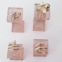 Златни пръстени Пирон  585-14K, снимка 3 - Пръстени - 31553173