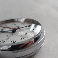 Джобен часовник Омега хронограф-Omega Split Second Chronograph Rattrapante, снимка 4 - Мъжки - 43032277