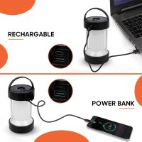 Водоустойчива Къмпинг лампа 1000lm,Power bank 2600mAh/USB/Соларно зареждане/4 режима/SOS/магнитна, снимка 9 - Къмпинг осветление - 43309666