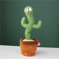 Интерактивна забавна играчка пеещ и танцуващ кактус, снимка 3 - Музикални играчки - 34976908