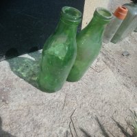 Стари стъклени шишета от боза 1 литър , снимка 1 - Колекции - 33198150