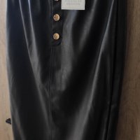 Нова кожена пола тип молив с висока талия Michelle Kеegan , снимка 4 - Поли - 37274885