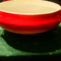 Червен порцеланов супник, снимка 3 - Антикварни и старинни предмети - 35247153