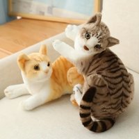 Плюшена Сиамска котка Американска късокосместа Котка , снимка 6 - Плюшени играчки - 42938547