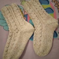 Плетени чорапи по поръчка, снимка 1 - Дамски чорапи - 35234631