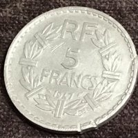 5 франка Франция 1947, снимка 1 - Нумизматика и бонистика - 35070351